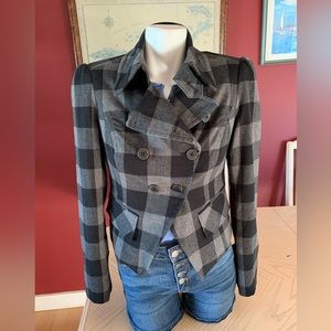 Le chateau checked blazer just in time for your fall wardrobe.